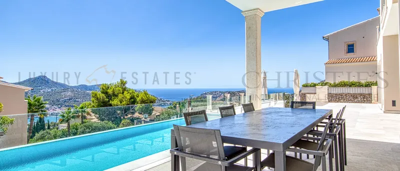 Modern Mediterranean villa in Port Andratx with panoramic views over the harbor — photo 6