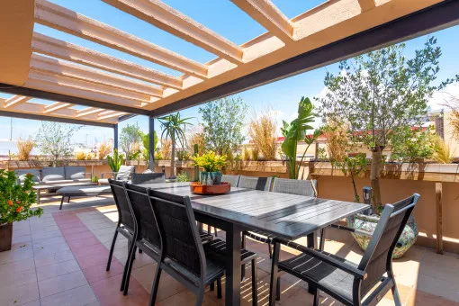 Palma City, spacious renovated apartment with a huge, sun-drenched terrace — photo 1
