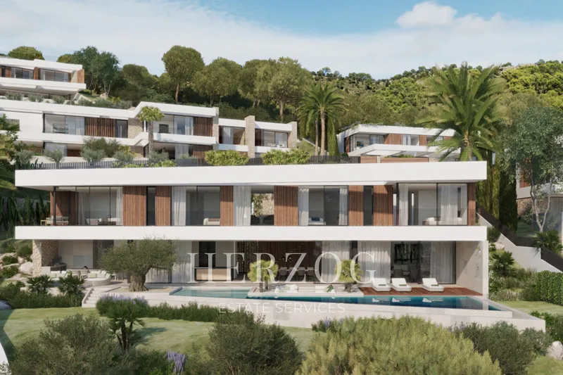 Exclusive newly built villa with an infinity pool and panoramic ocean views in Paguera — photo 1