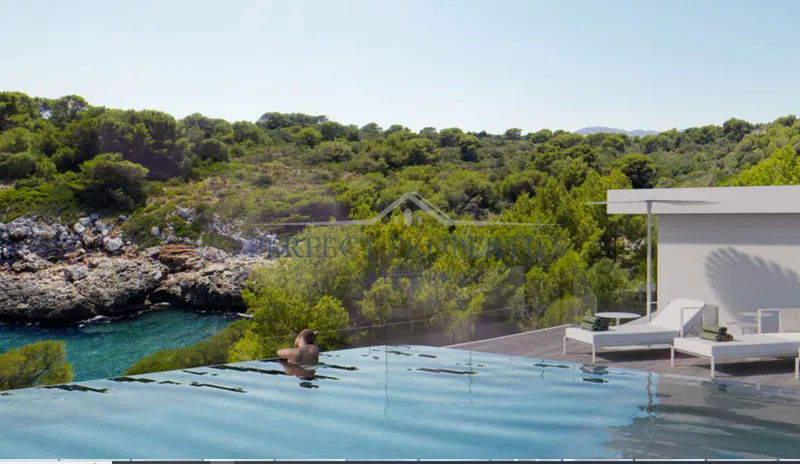 Spectacular architect villa in futuristic style in 1st sea line directly at Cala Murta — photo 7