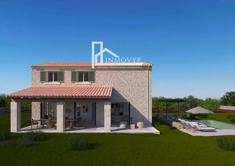 Rustic finca for sale in Búger – Project with construction started and license paid — photo 4