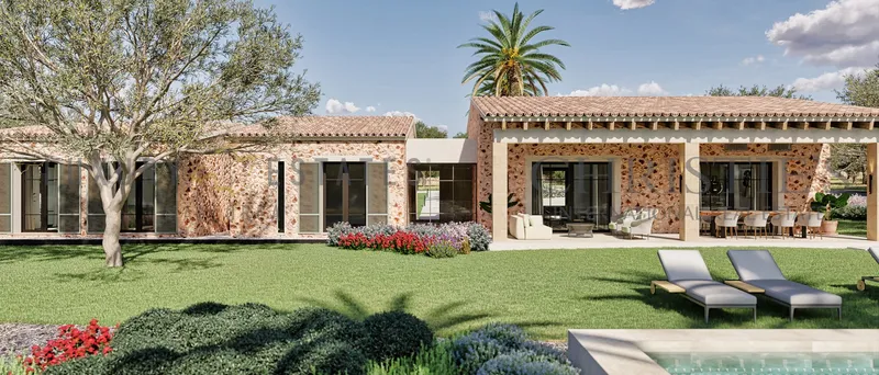 Modern new build natural stone finca near Santa Maria on Mallorca — photo 12