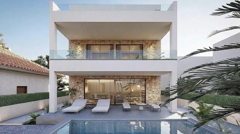 Elegant new-build chalet with pool in a green area, Sa Ràpita — photo 1