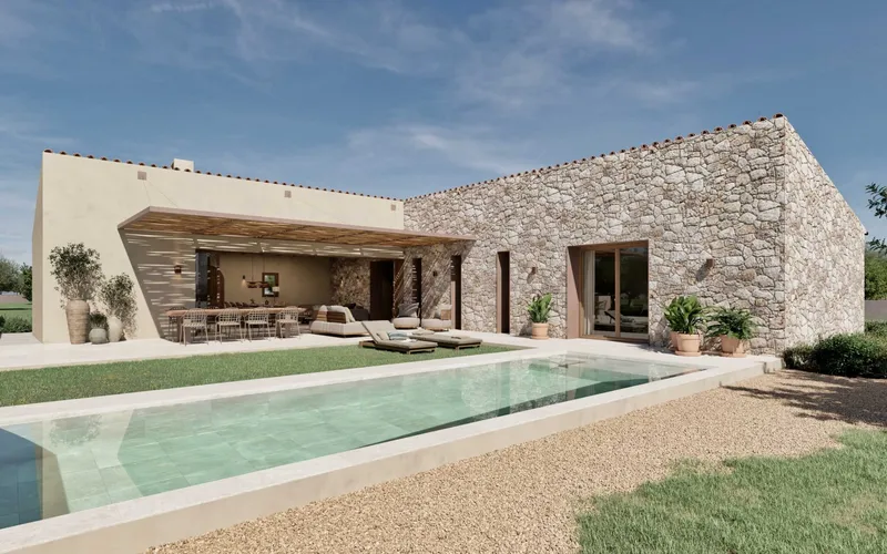 Rustic plot with license: Mediterranean style, harmony of light, design and nature — photo 1
