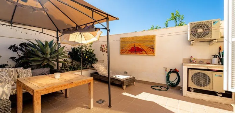Townhouse for rent in Ses Salines with terrace and fireplace — photo 1