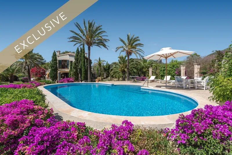 Exclusively near Puerto Andratx: Charming Mediterranean finca for sale with stunning views of the harbor — photo 1