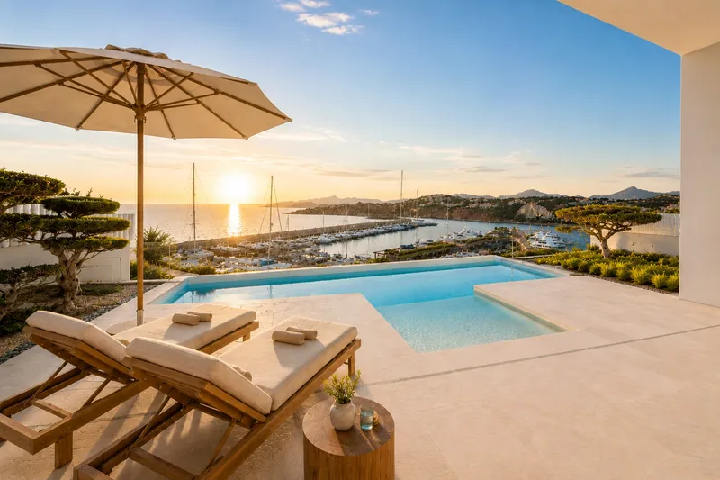 Luxury Villa for Sale in Port Adriano with Rooftop Terrace and Sea Views — photo 1