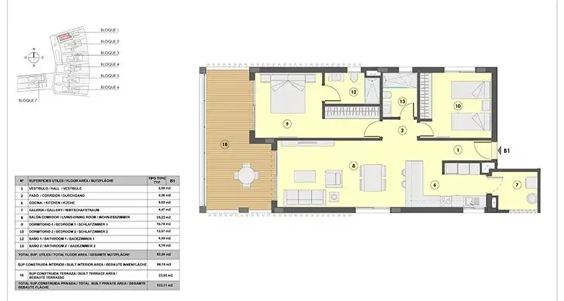 These luxurious 2- and 3-bedroom apartments and penthouses guarantee the best living experience. The complex of the 1st phase of construction — photo 9