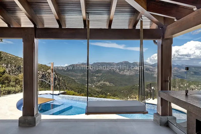 Villa Carlini, holiday rental, in the mountains of Esportals with the best views of Mallorca. (price is daily) — photo 2