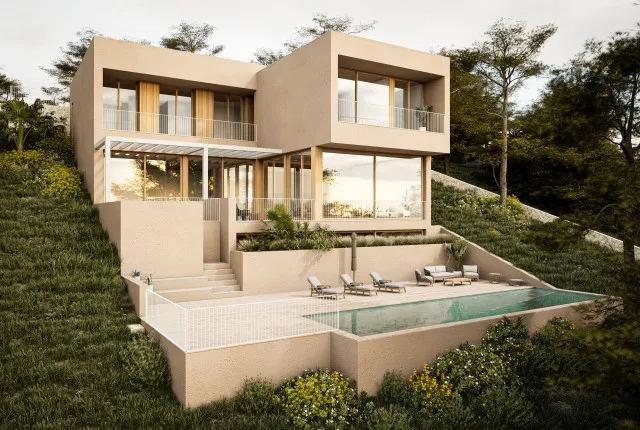 Unmissable sea view plot with project for sale in Puerto Pollensa, Mallorca — photo 1