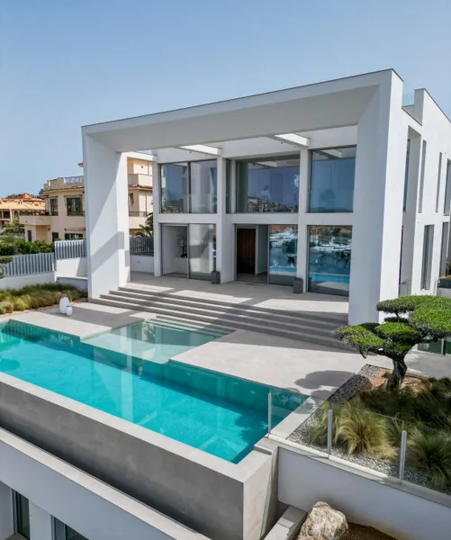 Design villa with incredible views of the sea and Port Adriano — photo 2