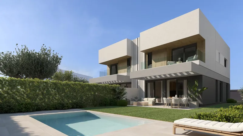 Townhouse with rooftop terrace, garden and private pool in Maioris — photo 1