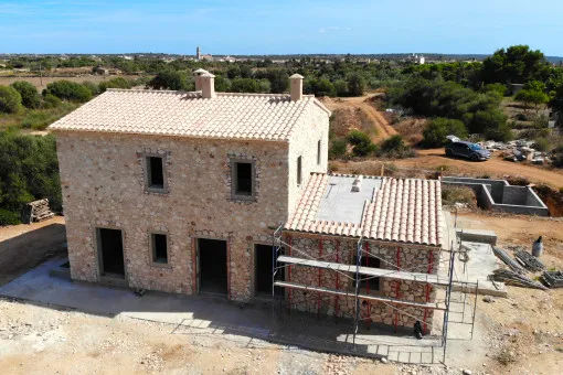Ses Salines, beautiful new build finca in shell construction near Ses Salines — photo 7