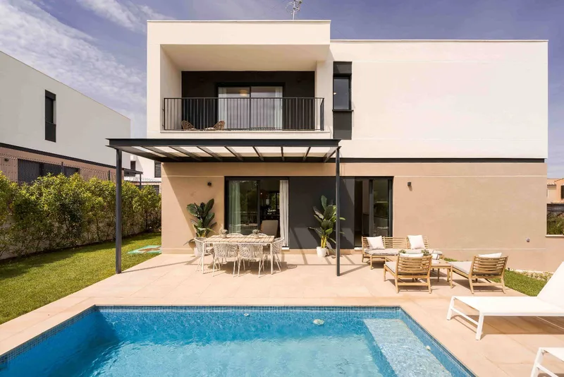 New build: Townhouse in Puig de Ros, Llucmajor, with pool — photo 1