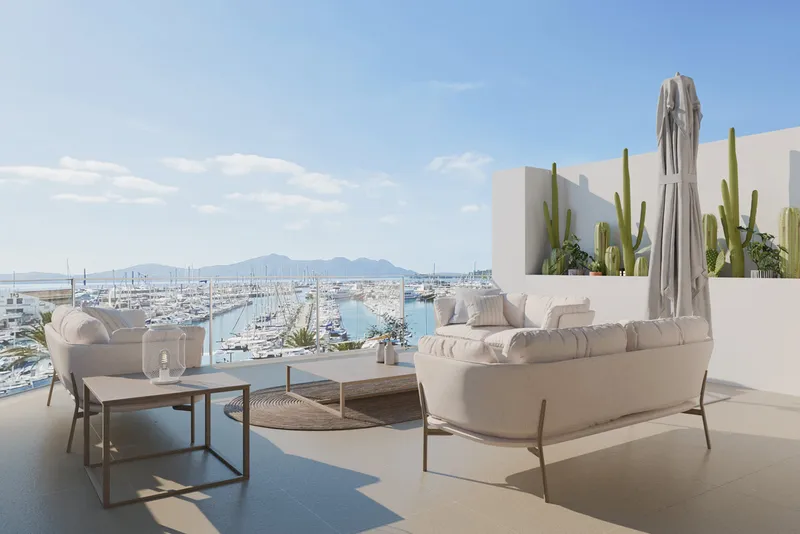 Penthouse in Puerto Pollenca - Dreamlike rooftop terrace with impressive sea views — photo 1