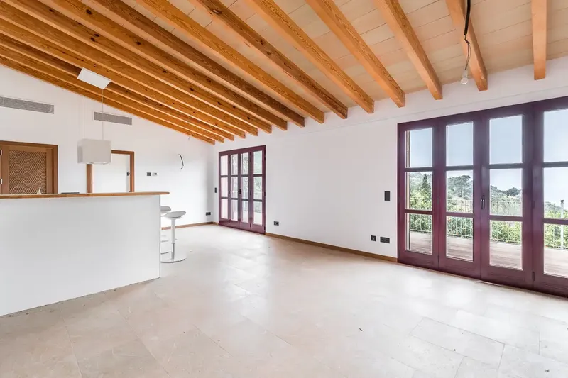 This impressive new-build stone finca in Estellencs with panoramic sea and Tramuntana mountain views — photo 7