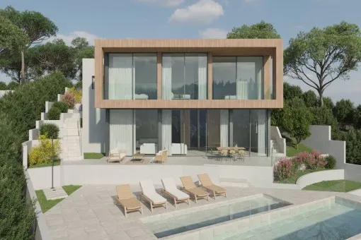Costa de la Calma, fantastic project to build a two-storey chalet with sea views — photo 1