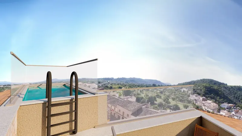 The images correspond to renders of the project — photo 1