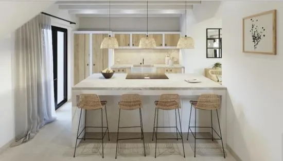 Project for a new semi-detached villa in Mallorcan style on the first line of the sea in Alc — photo 6