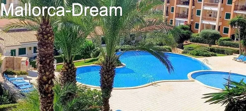 Porto Cristo Novo: Top sea view flat with balcony + roof terrace + pool, palm garden + own parking space — photo 2