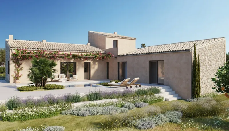 Beautiful new-build finca with panoramic views near Palma — photo 1