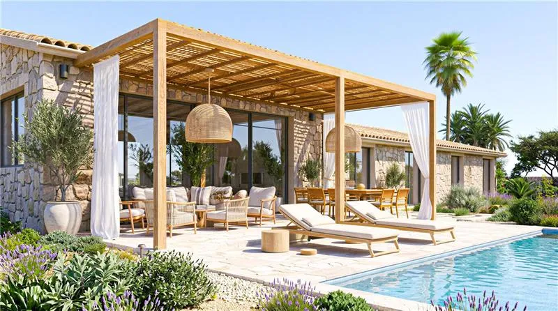 Newly built country house on a plot of approximately 22,000 m² in Llubí — photo 3