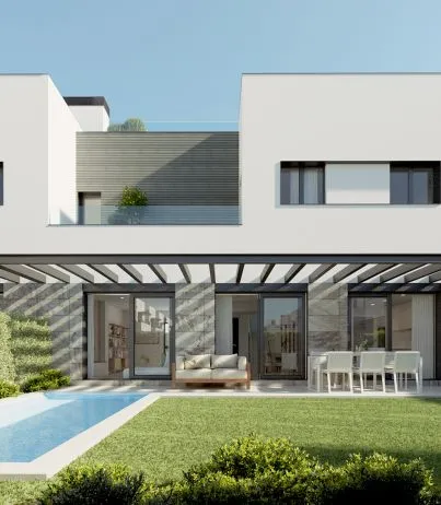 New semi-detached houses on the beach of Palma — photo 1