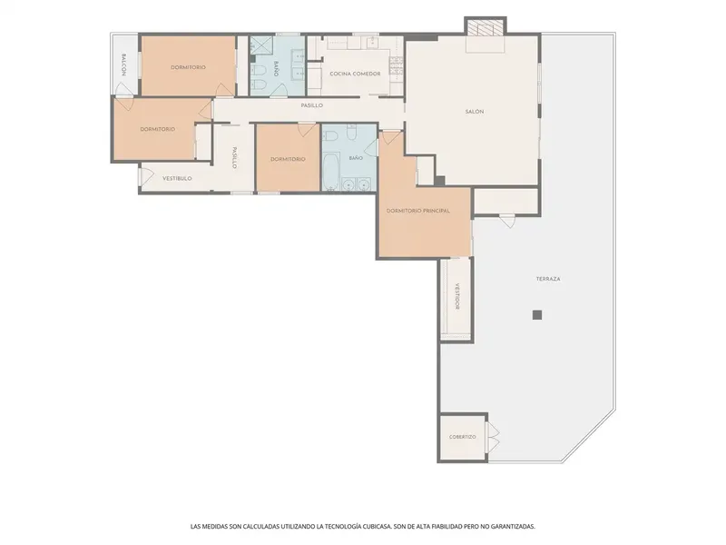 Reformed penthouse with lift and 110 m² terrace, 100 m from the sea (S'Arenal) — photo 4