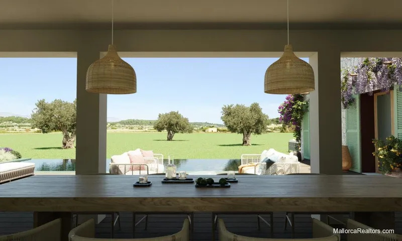 The ‘L’ shaped house in Sineu with swimming pool and garage — photo 12