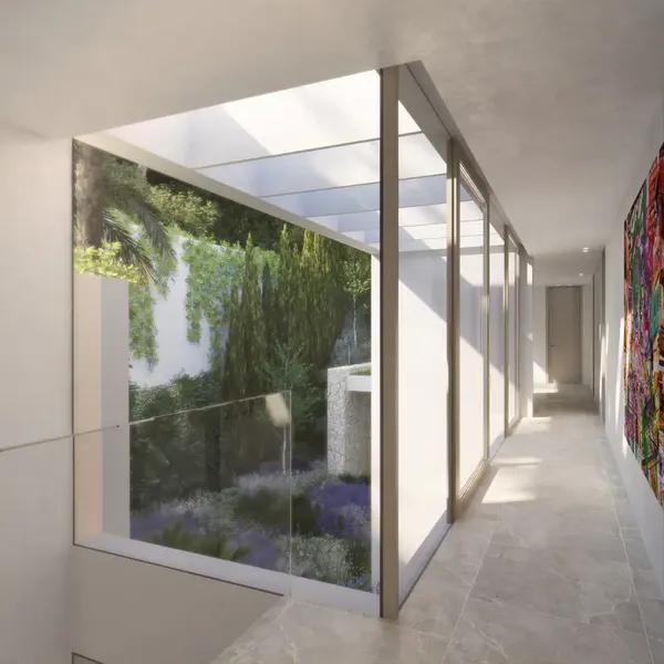 Fantastic new construction villa currently under construction in Portals Nous, enjoys wonderful sea views and — photo 7