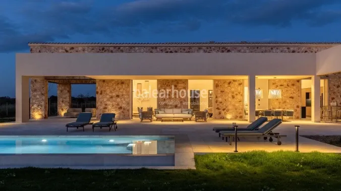 Spectacular new finca with views of all the green surroundings of Santanyí and close to beaches — photo 2