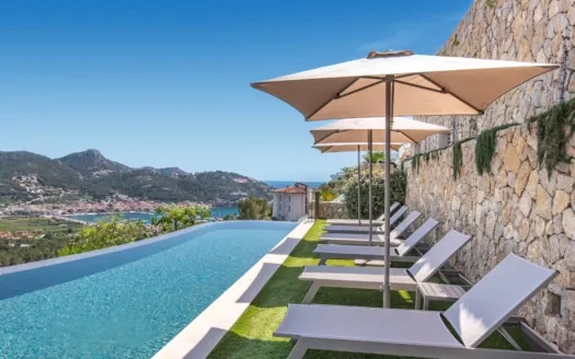 Luxury Mediterranean residence for sale with panoramic views of the Port d'Andratx harbor — photo 1