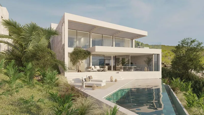 Stylish villa with sea views in Camp de Mar — photo 4
