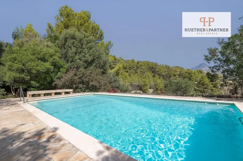 Mediterranean stone finca with panoramic views, pool and absolute privacy in southwest Mallorca — photo 1