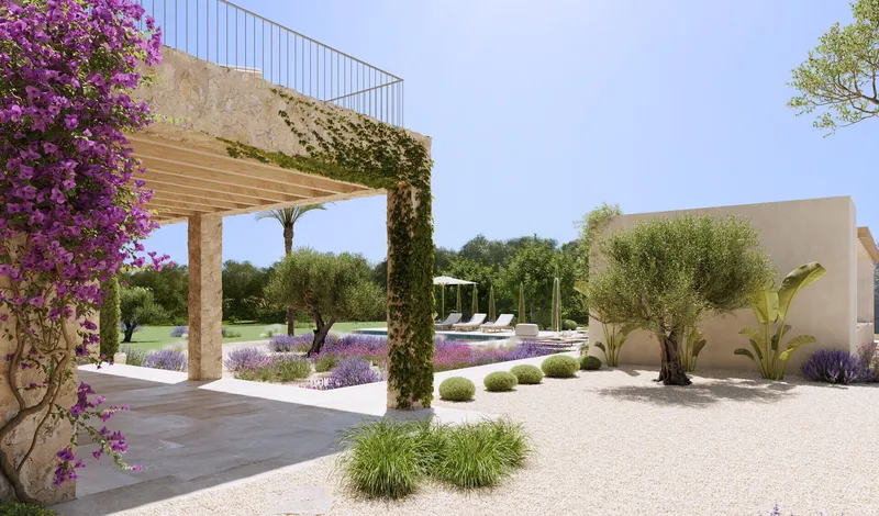 Plot with a fantastic new construction project in a magnificent private location, in Son Mesquida, Felanitx — photo 7