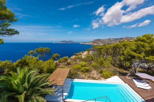 Puerto Andratx, luxury villa with spectacular sea view and privacy in La Mola, Port Andratx – for temporary rent — photo 2