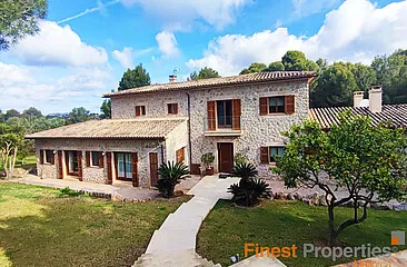 Modern natural stone villa for rent in Nova Santa Ponsa — photo 1