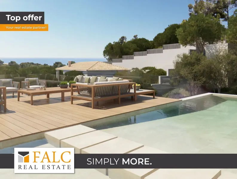 Fantastic new construction villa currently under construction in Portals Nous, enjoys wonderful sea views and — photo 1