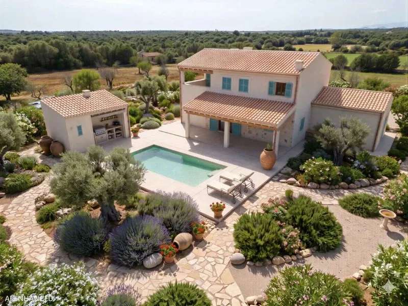 Modern country house in Ses Salines with heated pool and garage — photo 1