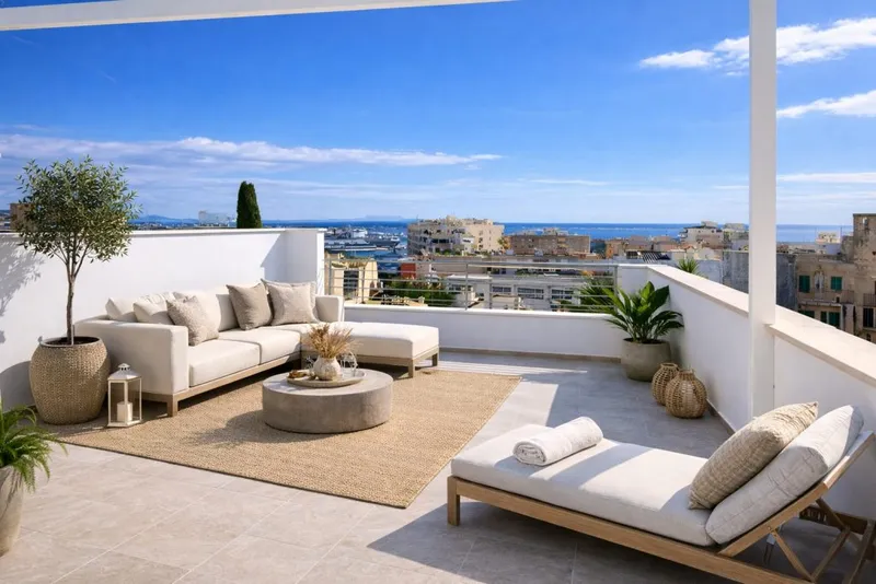 Ref 2003; Attic with extra studio, terraces, sea views and garage for sale in El Terreno — photo 3