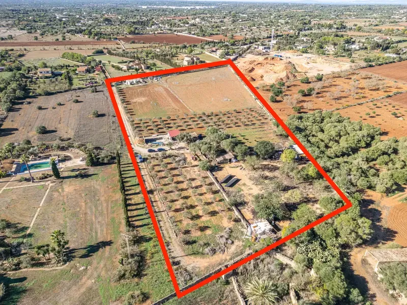 We present this rustic estate in the town of Llucmajor. The land has an area of 24,416 square meters with several buildings — photo 3