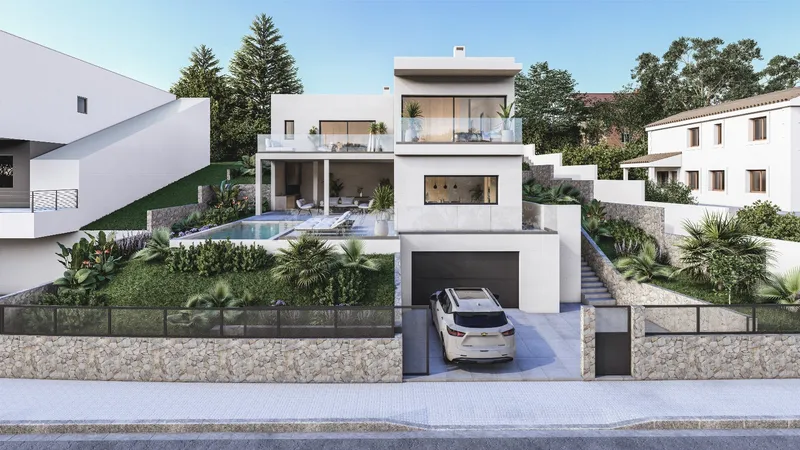 Plot in Son Servera - Project for a modern villa with pool — photo 3