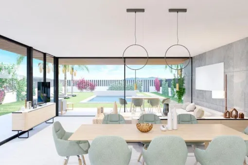 Puerto Alcudia, project including a minimalist chalet, finished construction, on the first sea line of Llenaire — photo 3