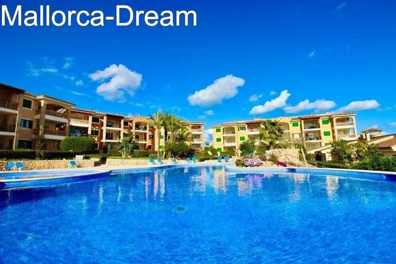 Porto Cristo Novo: Top sea view flat with balcony + roof terrace + pool, palm garden + own parking space — photo 10