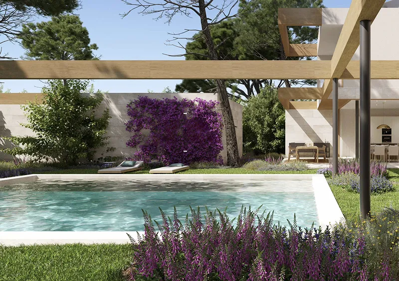 Investment plot with project for 3 luxury villas in Santa Ponsa Mas — photo 8