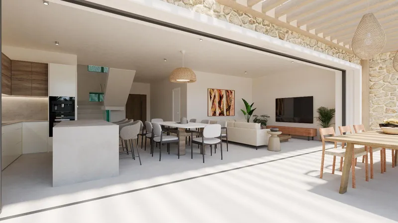 Basic project for a single-family home with pool and garage in Sa Cabaneta — photo 4