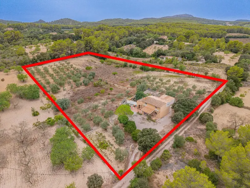 Legal rustic finca, awaiting completion of works in Porreres with spectacular views, olive trees and great privacy — photo 4