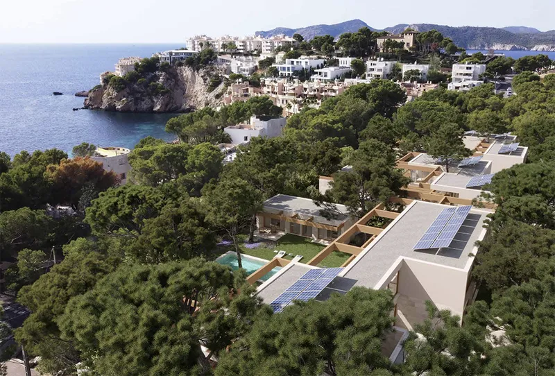 Investment plot with project for 3 luxury villas in Santa Ponsa Mas — photo 2