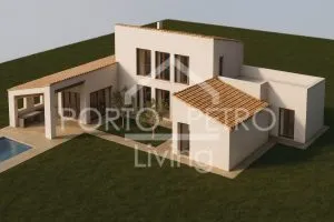 Ref. PRO230 – Spacious plot with project for a modern finca with various building volumes, floor-to-ceiling windows, garage, patio and pool in an idyllic neighborhood with excellent connectivity between Es Carritxo and Felanitx — photo 1