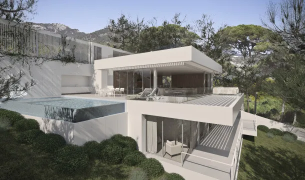 Plot with project and license, with sea views, in Camp de Mar — photo 4